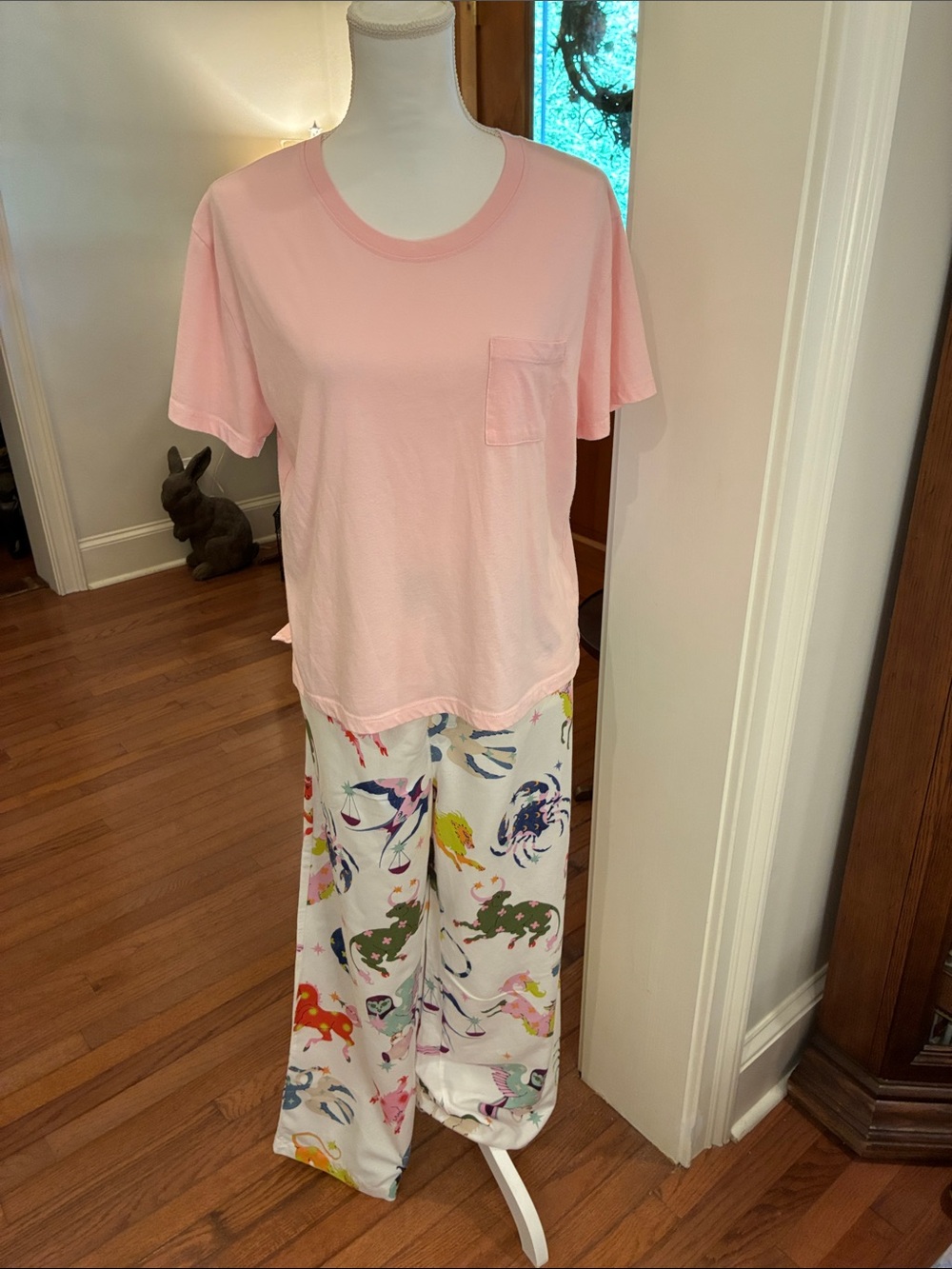 Anthropologie Lou Benesch
Zodiac Print Pajama Pants Size L with Pink Top L - Picture 6 of 10